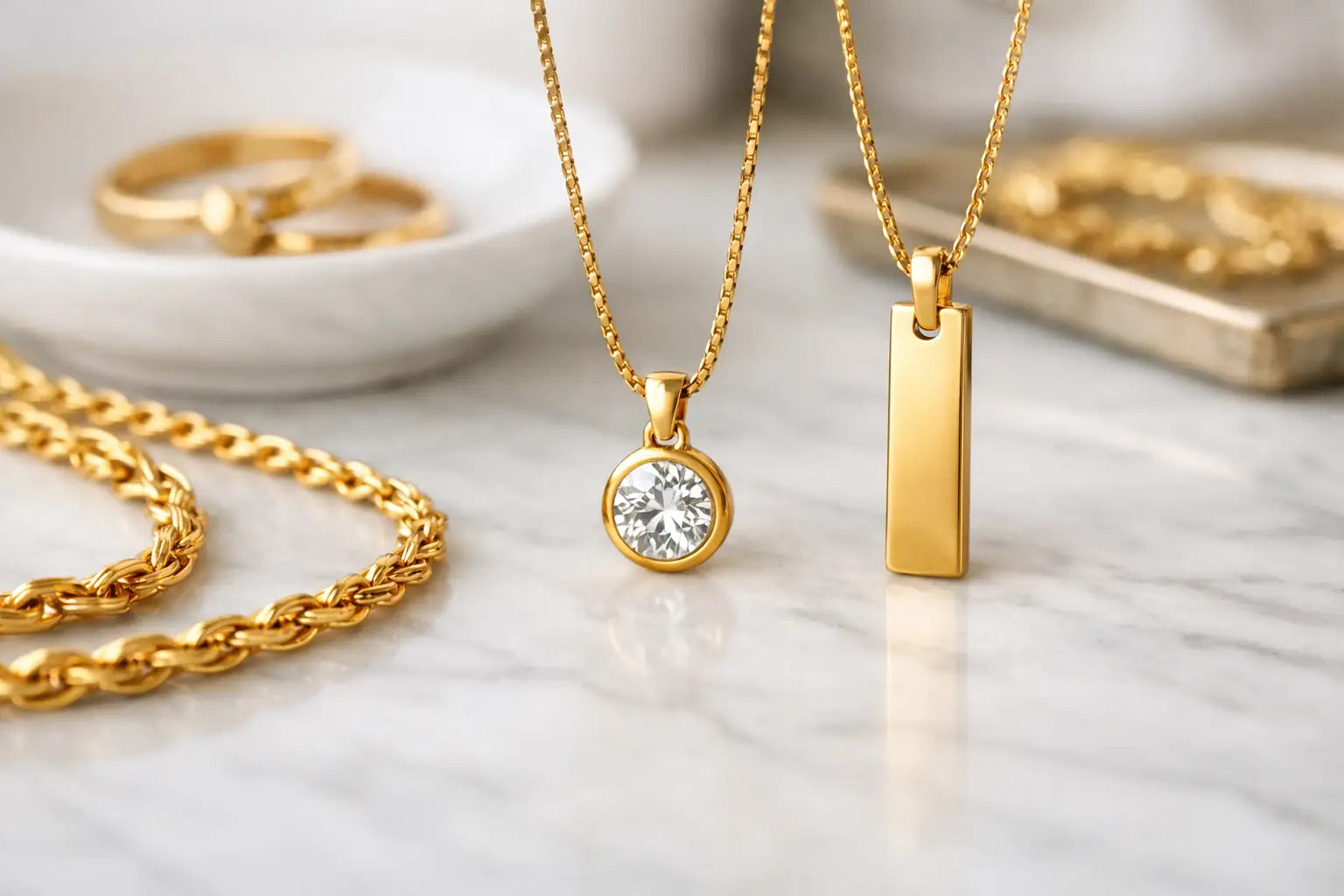14k Gold Plated Chain and Pendant Guide