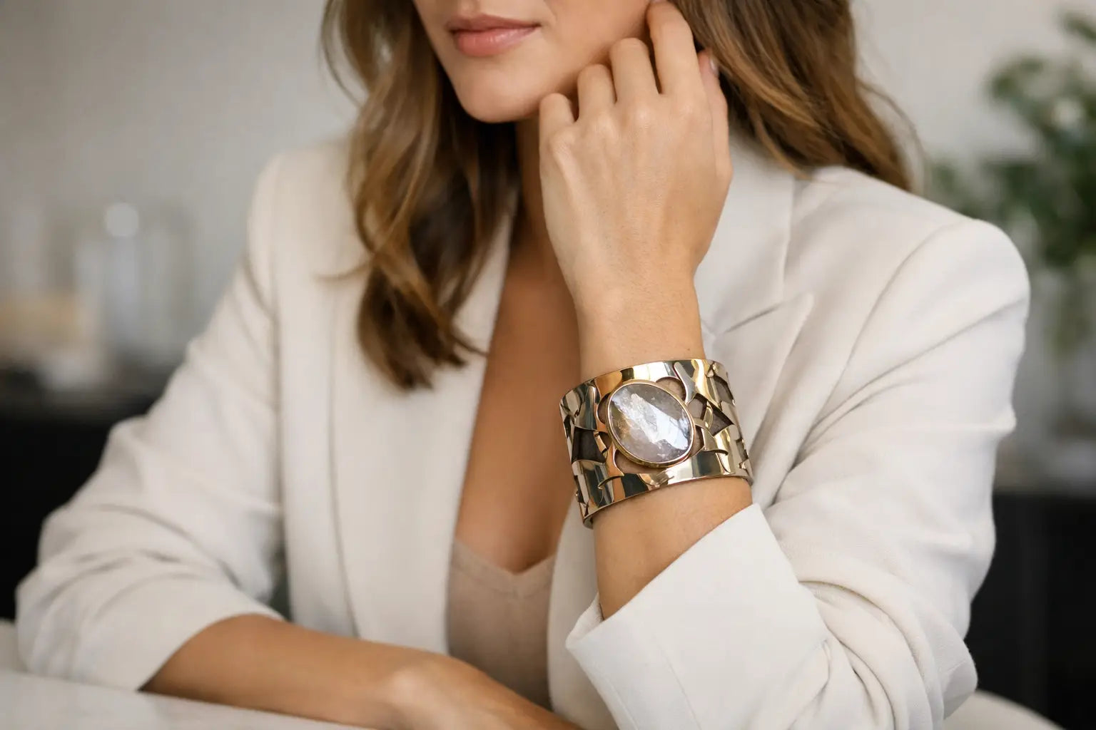 How to Wear a Statement Cuff Bracelet