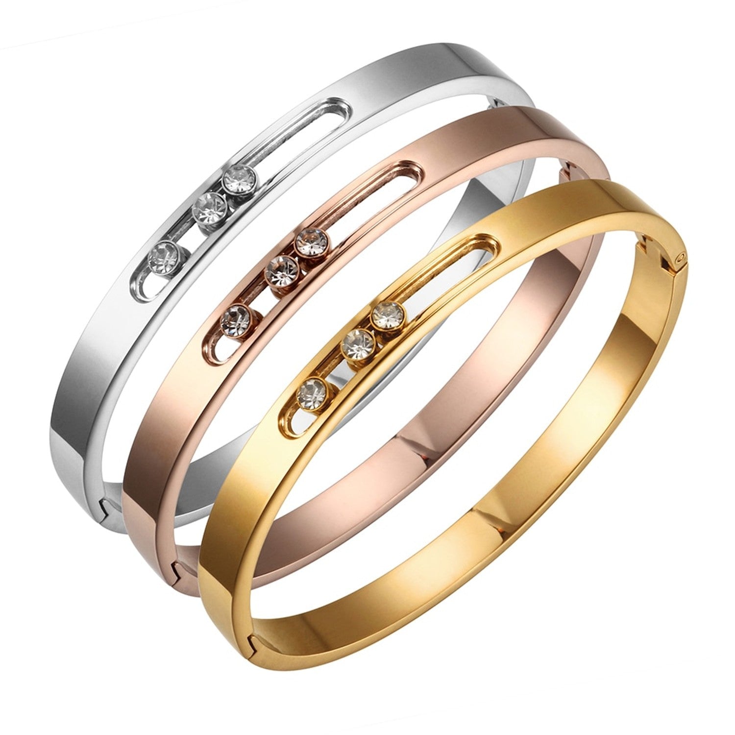 Sliding Crystals Messika Move Bracelet Designer Inspired