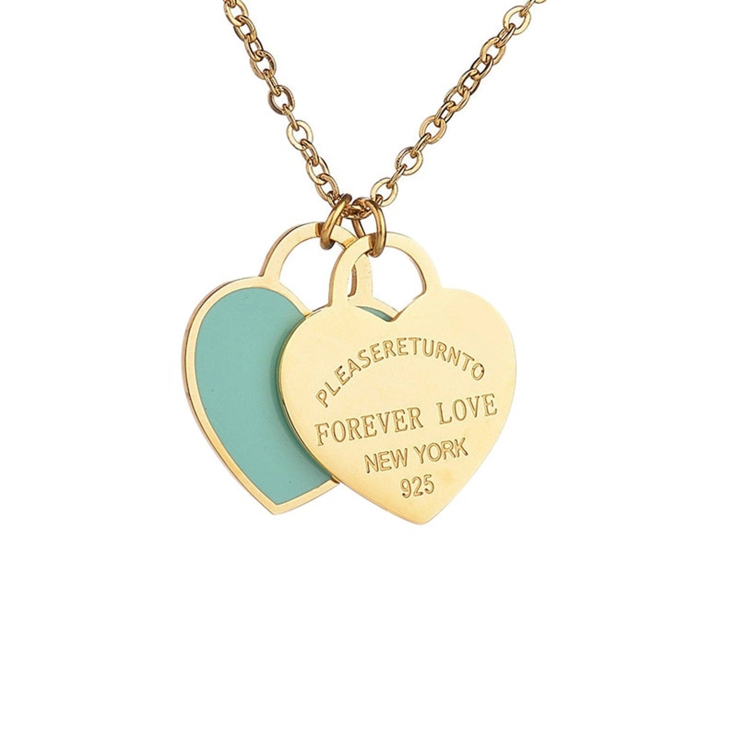 Gold Forever Love Necklace Pendant