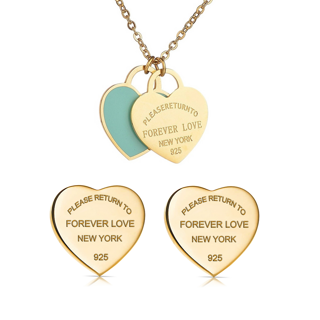 Gold Forever Love Necklace Pendant