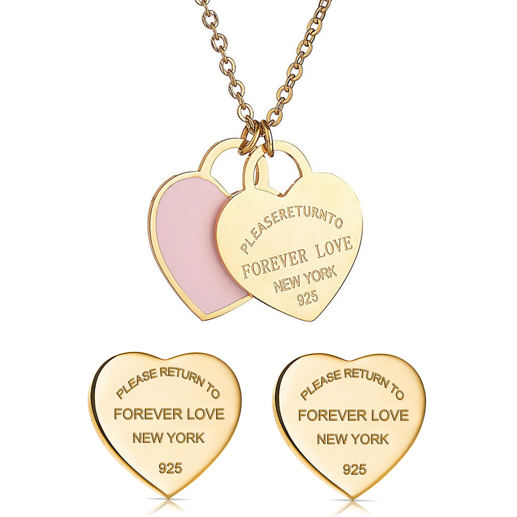 Forever Love Heart Stud Earrings