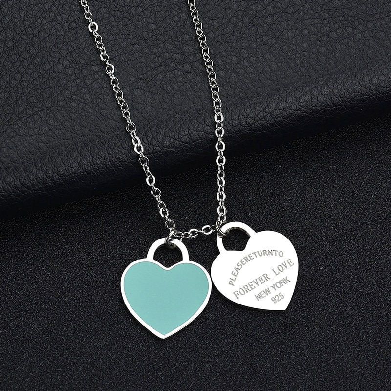 Silver Forever Love Return To New York Necklace