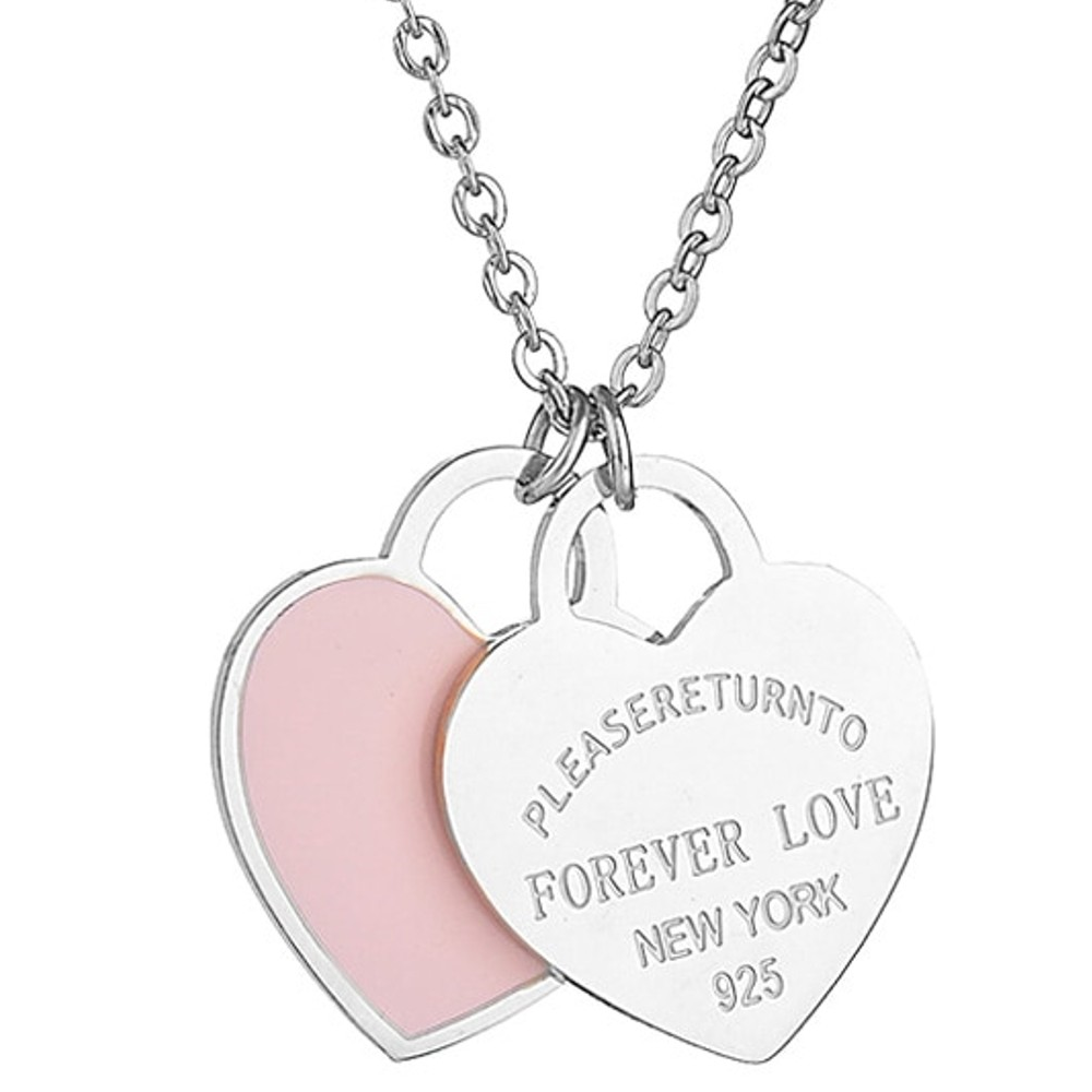 Silver Forever Love Return To New York Necklace