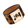 Leopard-Print-Wide-Cuff-Women-Leather-Wrap-Bracelet-Steel-Lock-Design-Jewelry-Hermes-Replica-Kelly-Brown