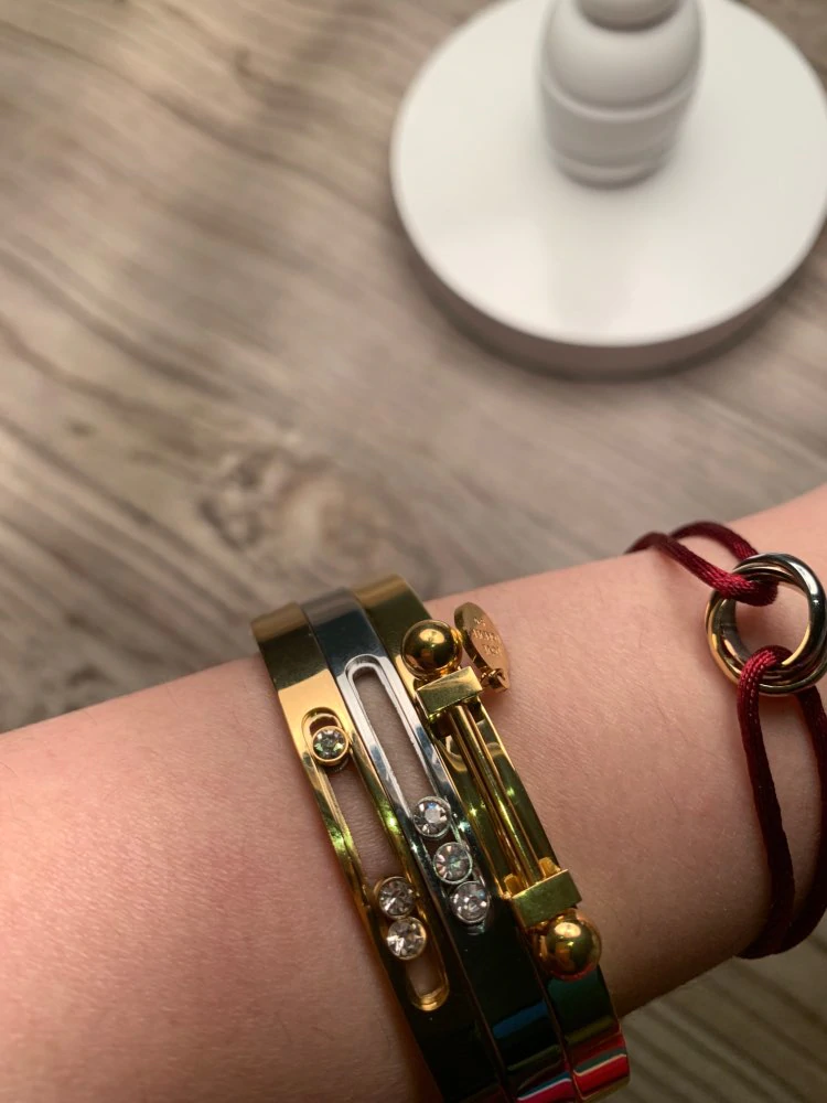 Sliding Crystals Love Bracelet