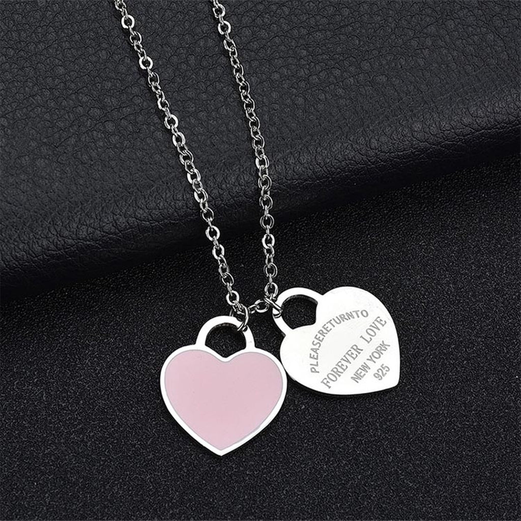 Silver Forever Love Return To New York Necklace