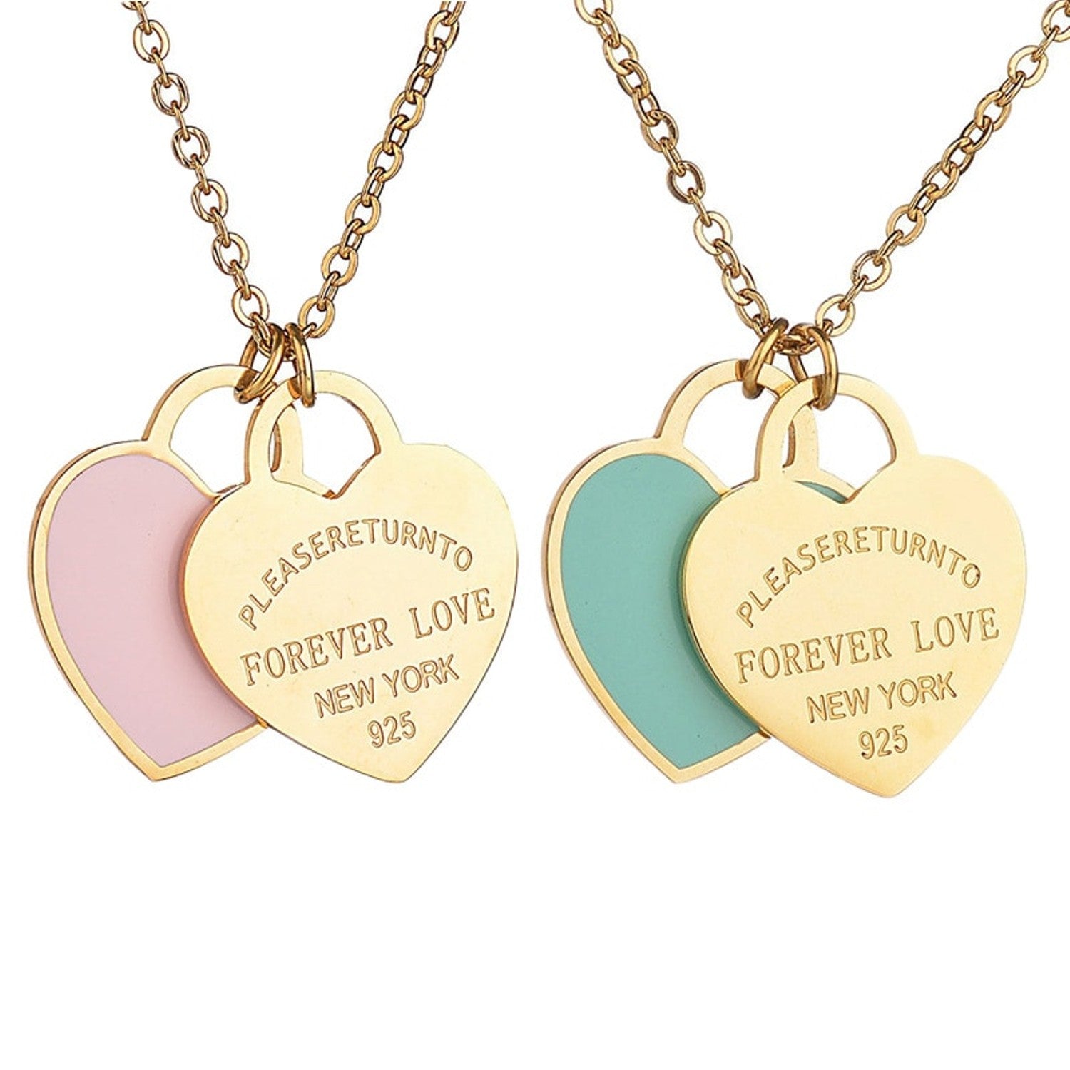 Gold Forever Love Necklace Pendant