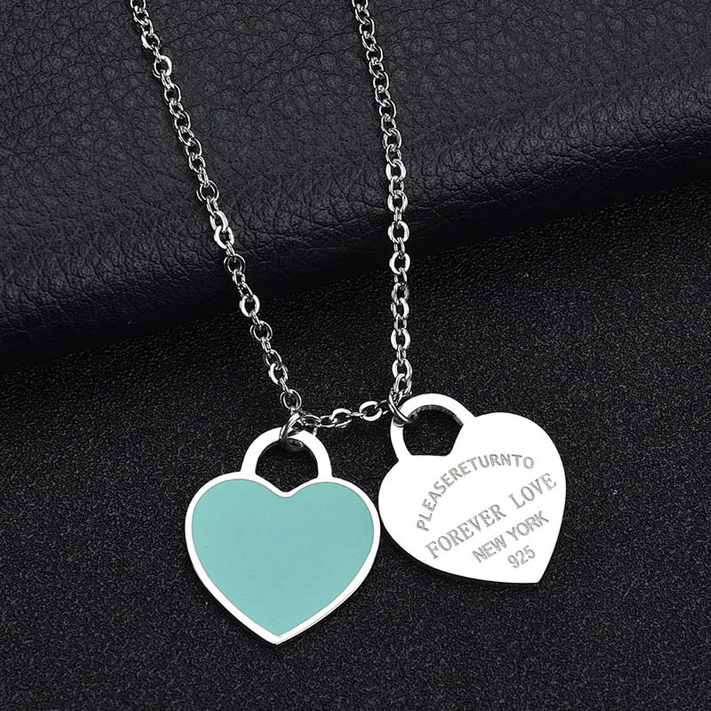 Silver Forever Love Return To New York Necklace