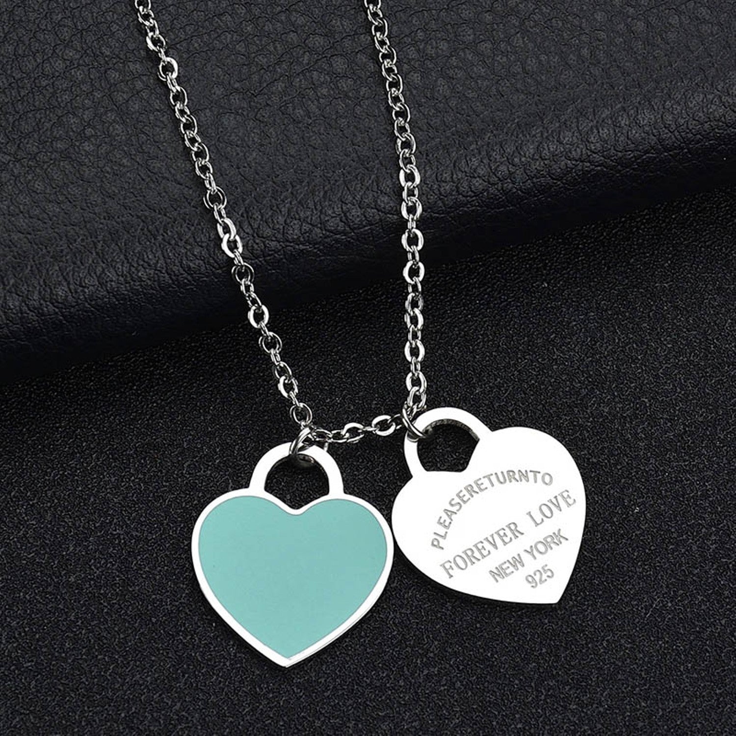 Silver Forever Love Return To New York Necklace