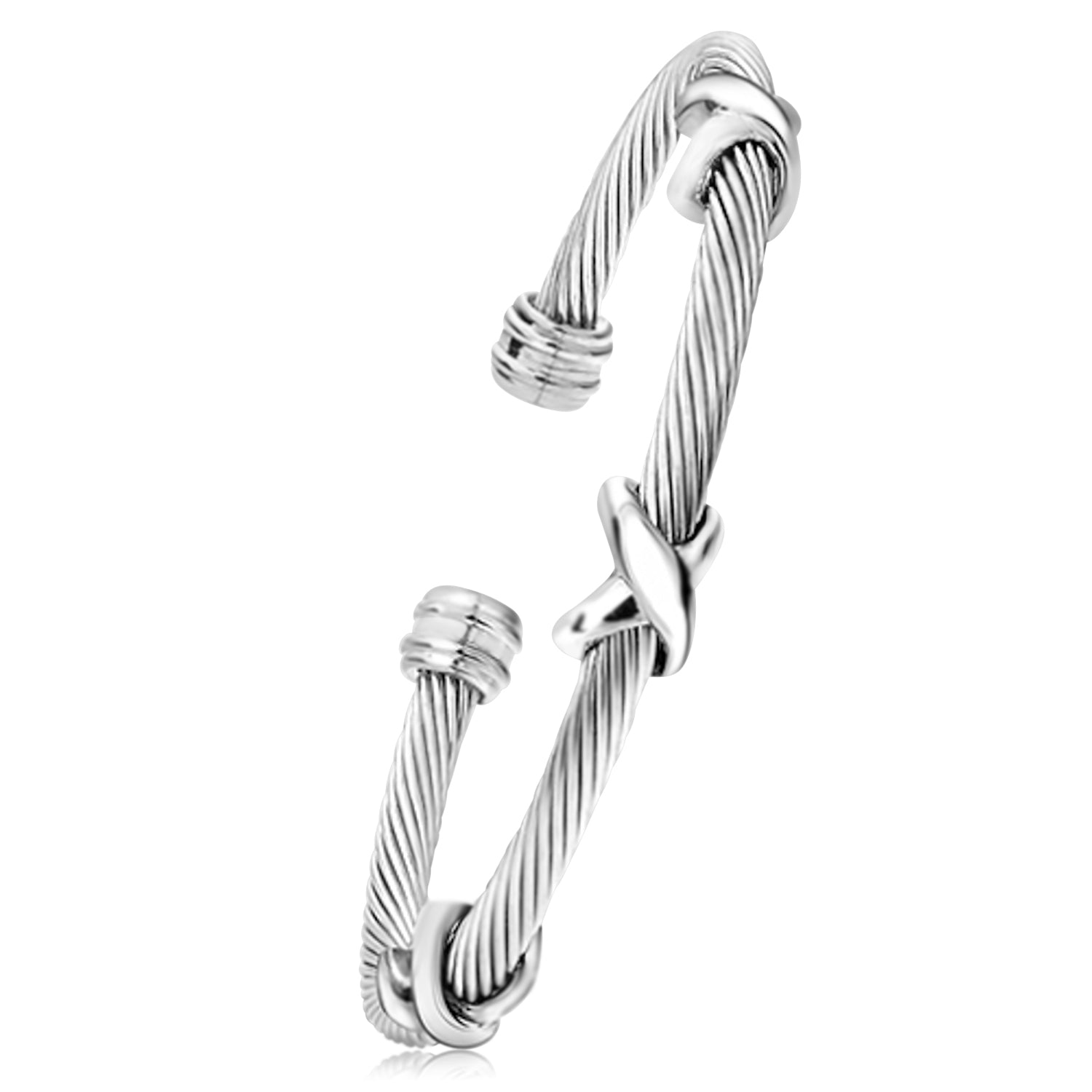 X Cross Cable Bracelet