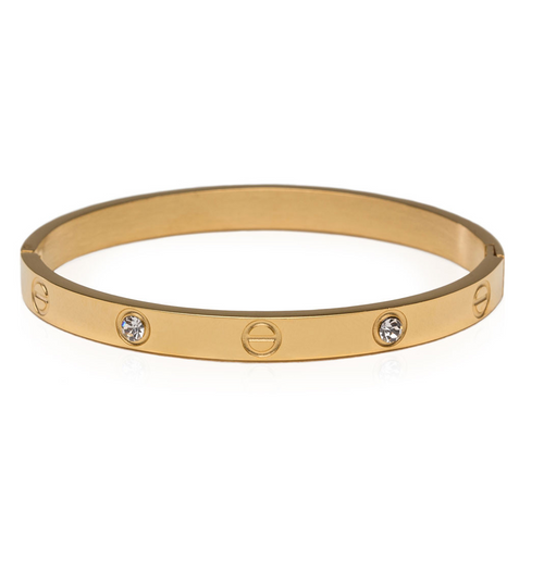 Eternity Love Screw Bracelet With Crystals